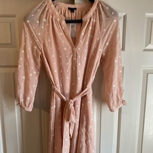NWT Ann Taylor pink 3/4 sleeve dress